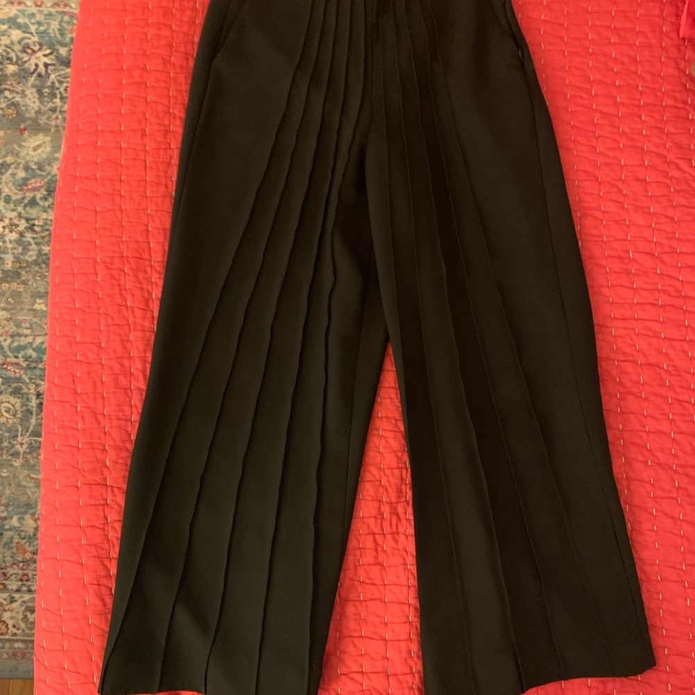 Catherine Maladrino Black Wide Leg Pants
